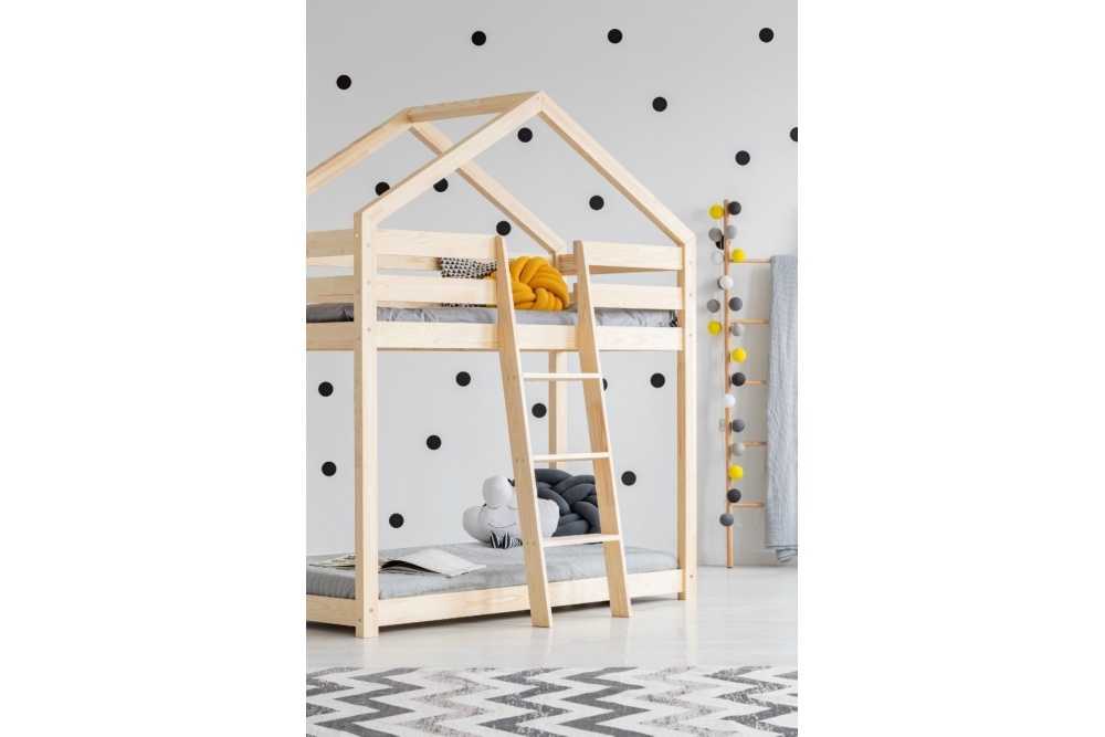 Lit superposé en bois Alix vue côté