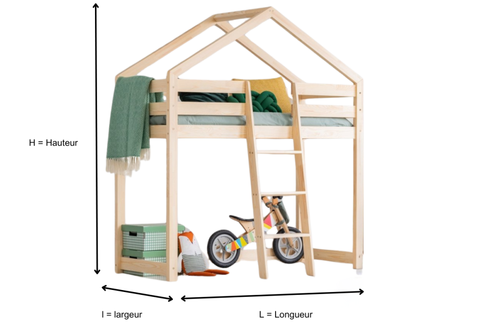 Schéma Lit mezzanine BILLIE Schéma Lit mezzanine BILLIE