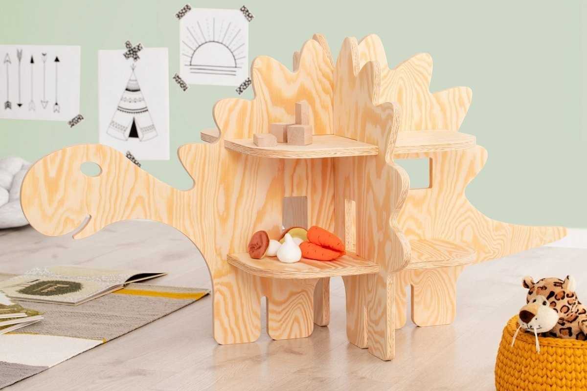 Stégosaure en bois étagère enfant
