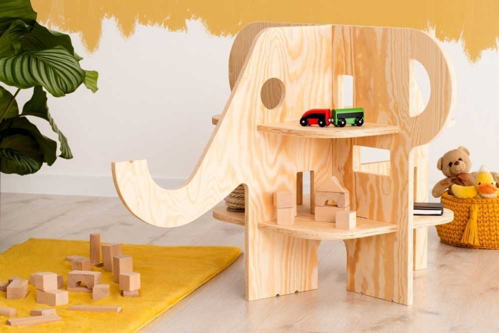 petite étagère en bois éléphant 2