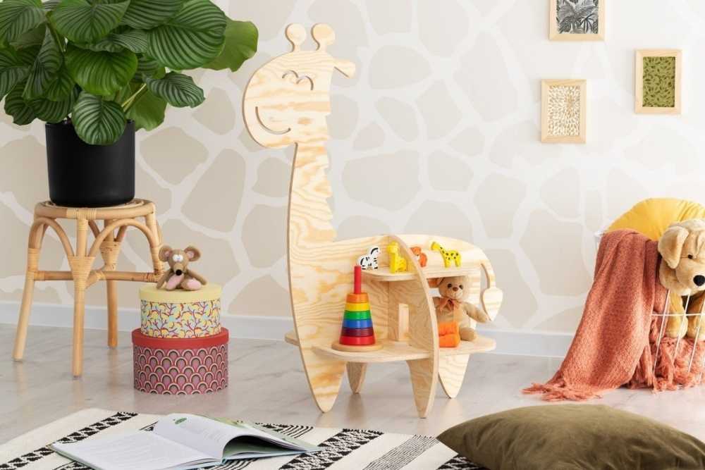 petite étagère en bois Girafe 2