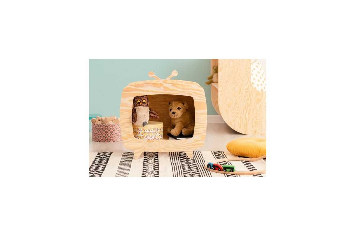 TIKI table de chevet en bois