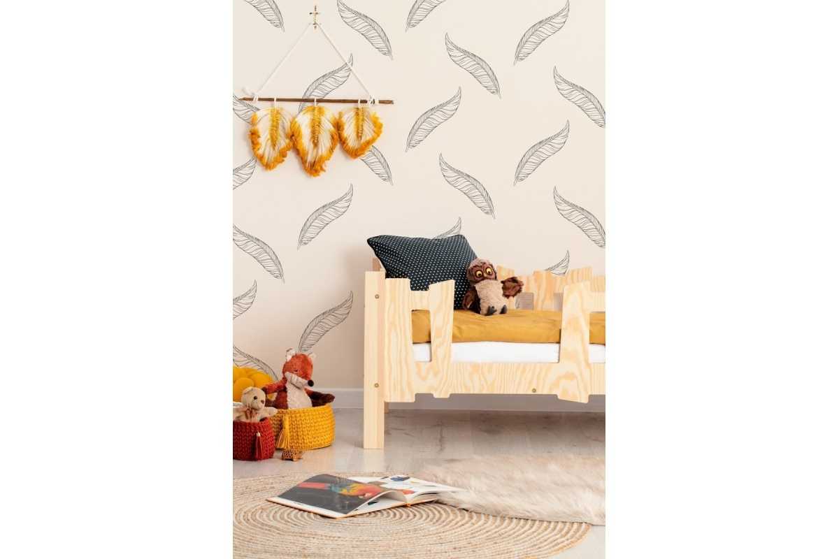 Lit modulable enfant en bois de pin LEON