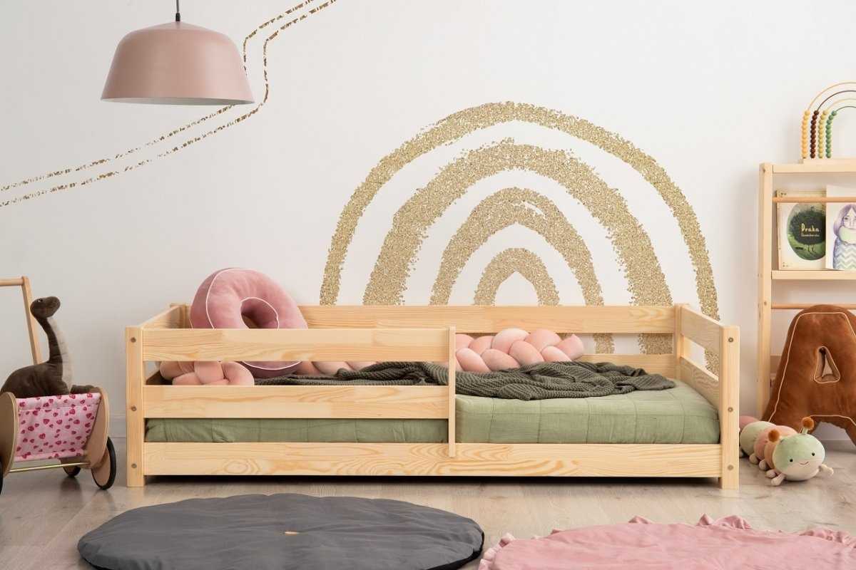 Lit modulable en bois de Pin 70x160cm CAMILLE