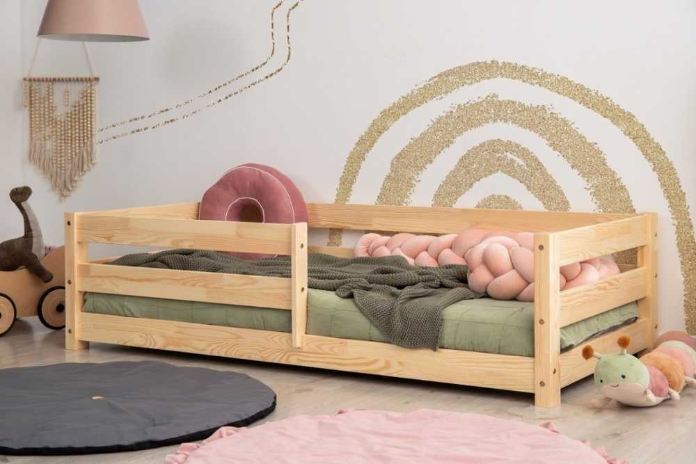 Lit modulable enfant en bois de Pin 70x160cm CAMILLE
