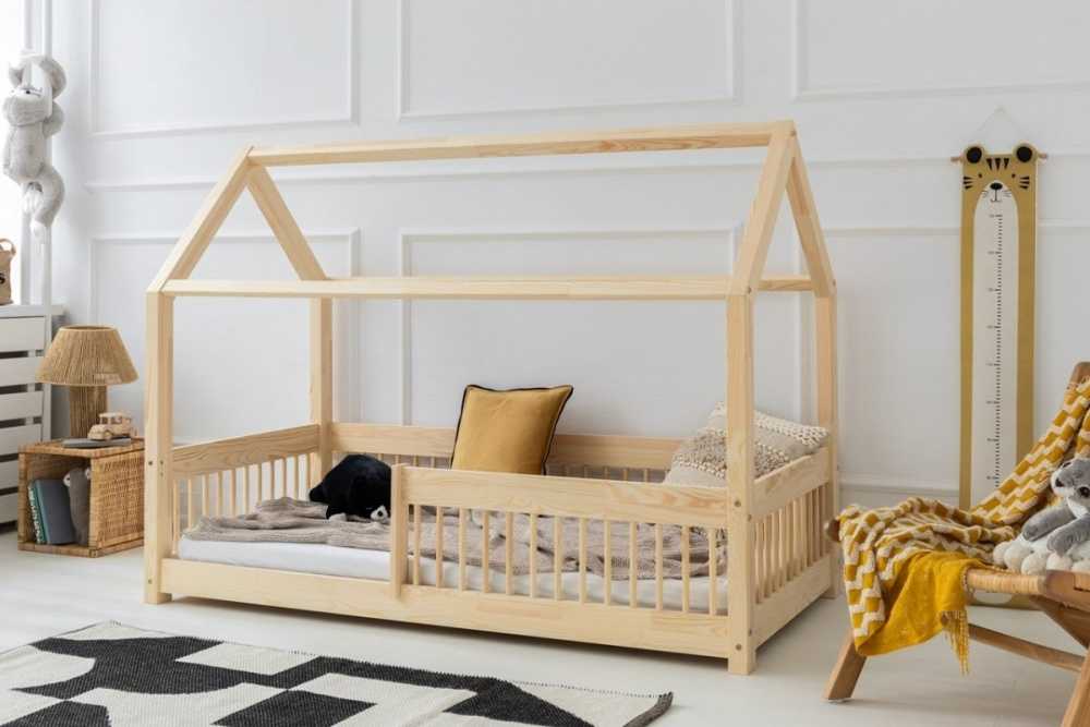 Alba lit cabane enfant bois de pin 2