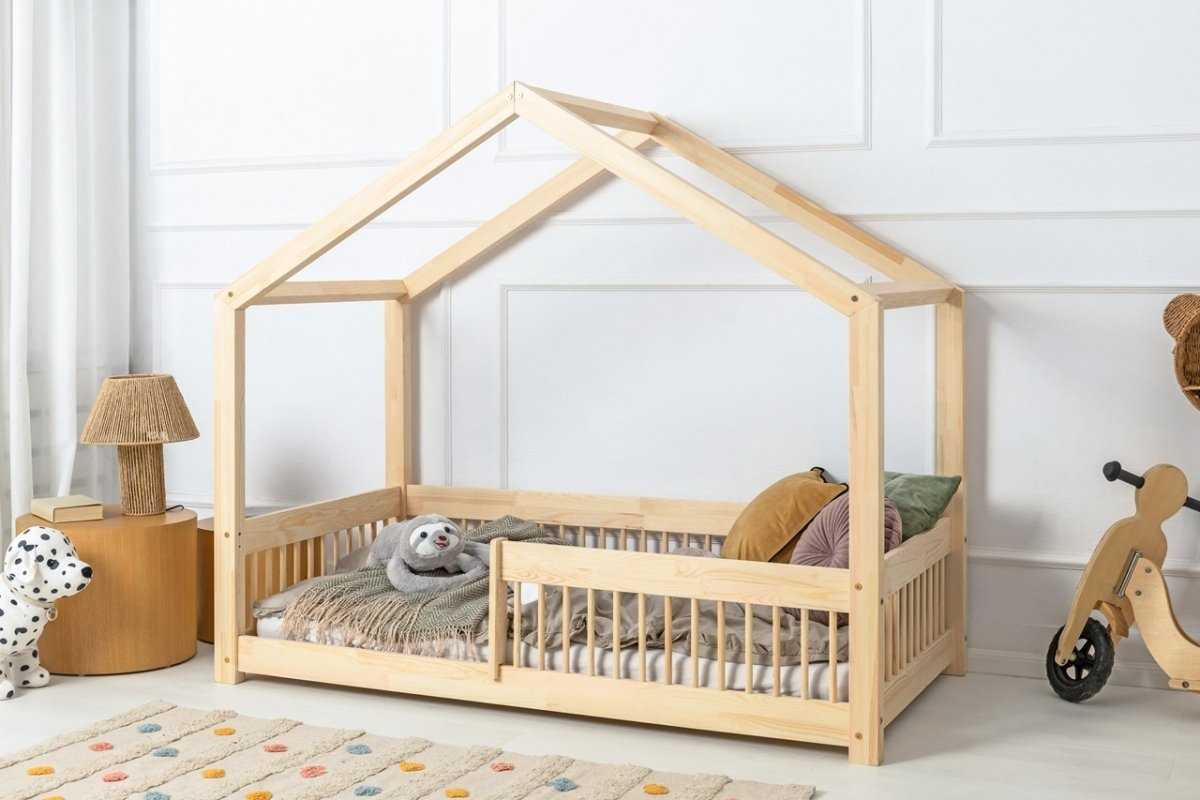 LIOR lit cabane en bois de pin pour enfants