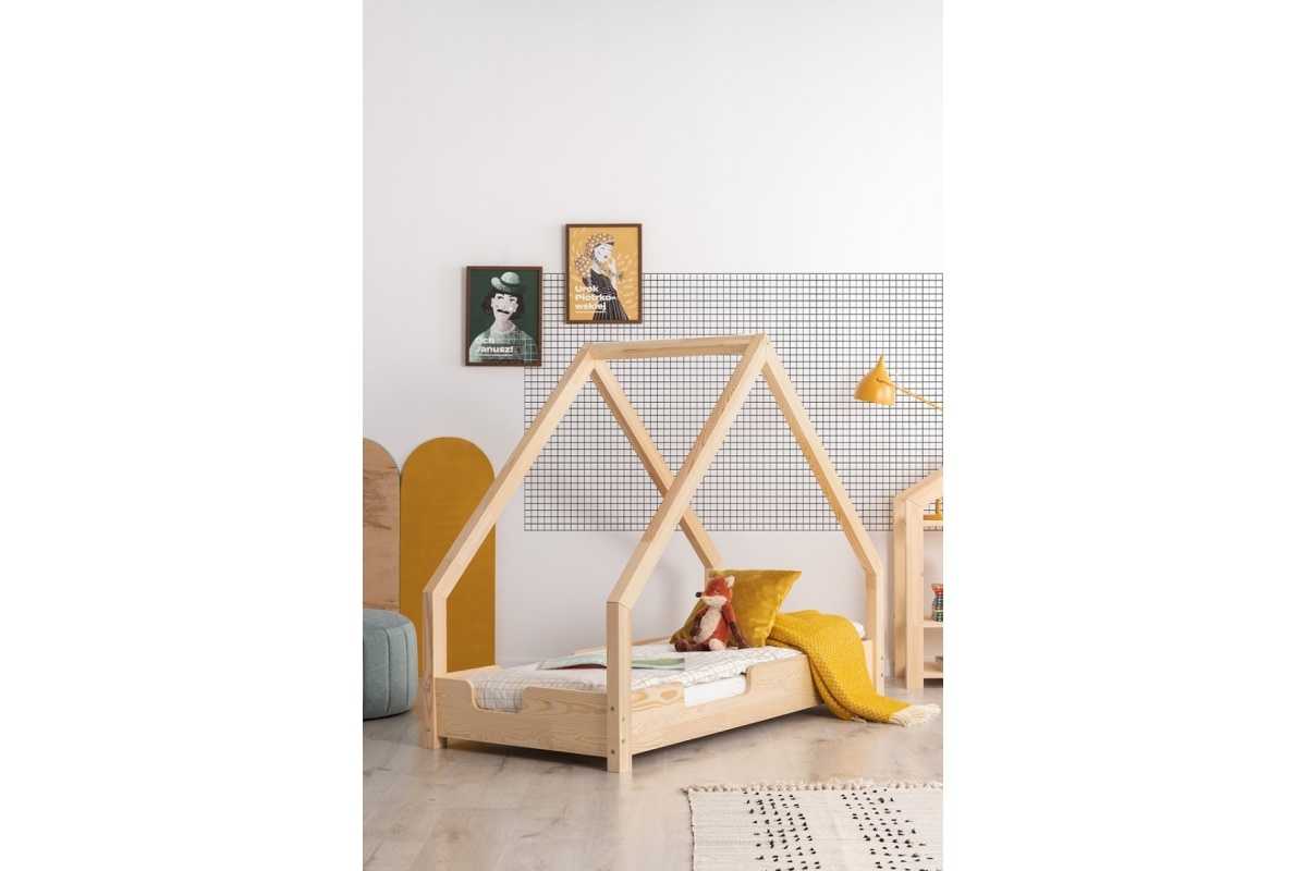 Lit cabane en bois de pin enfant MADI