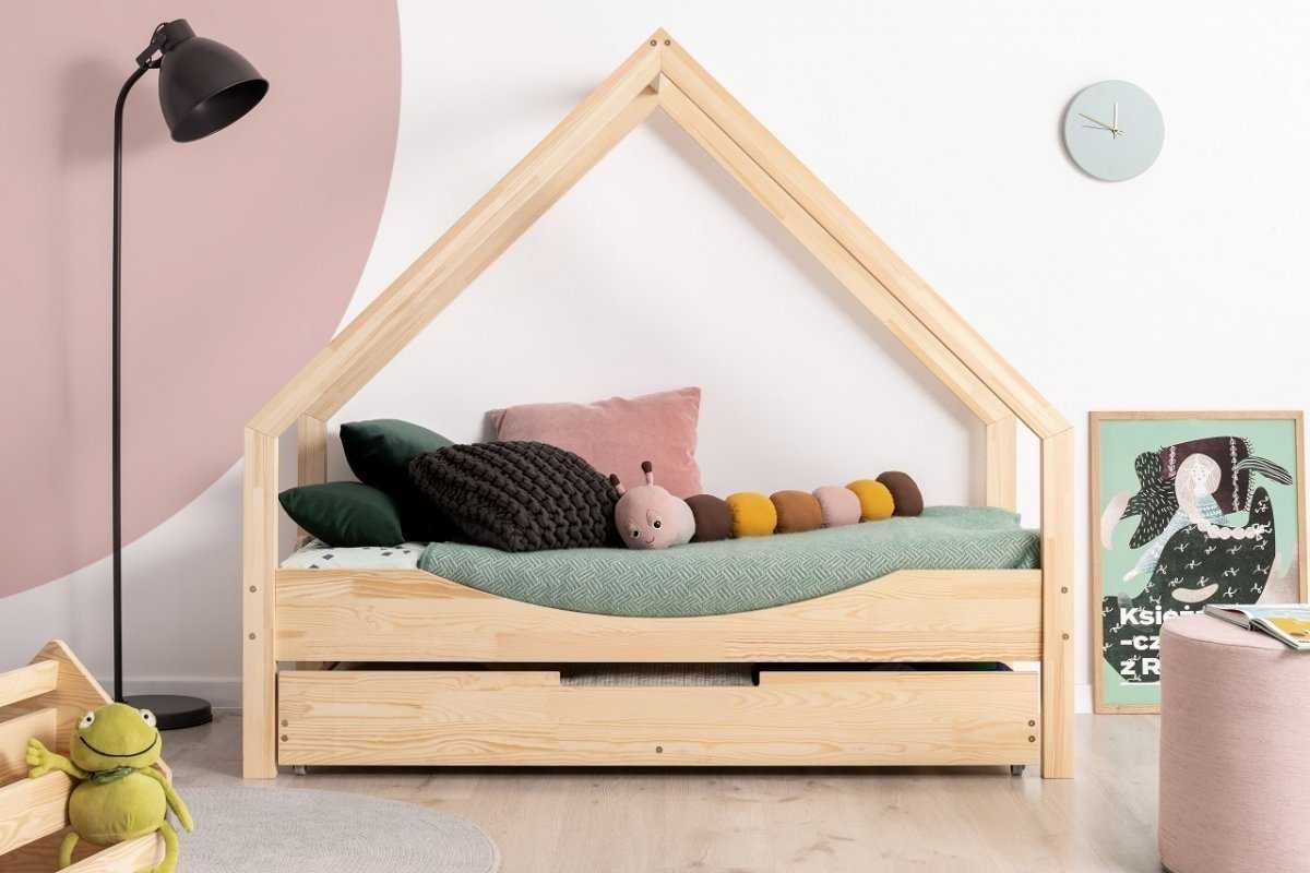 Lit cabane en bois enfant MARLOW tiroir fermé