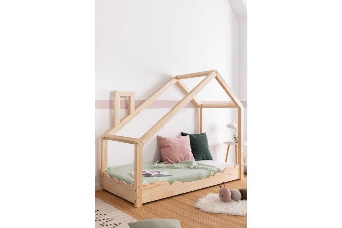 CALLIE lit cabane enfant en bois de pin renouvelable
