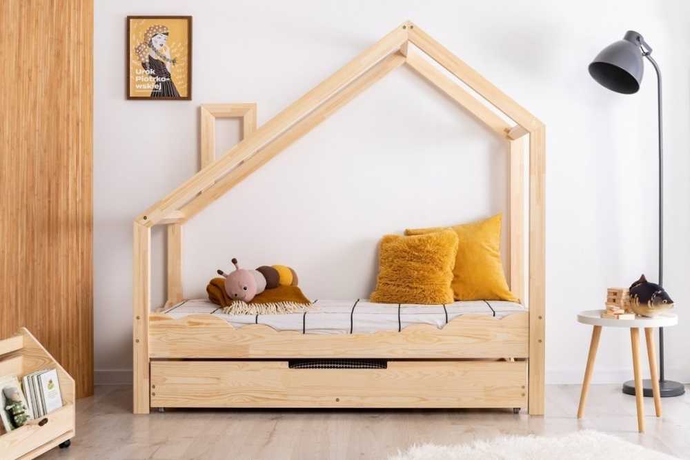 CALLIE lit cabane enfant en bois de pin tiroir fermé CALLIE lit cabane enfant en bois de pin tiroir fermé