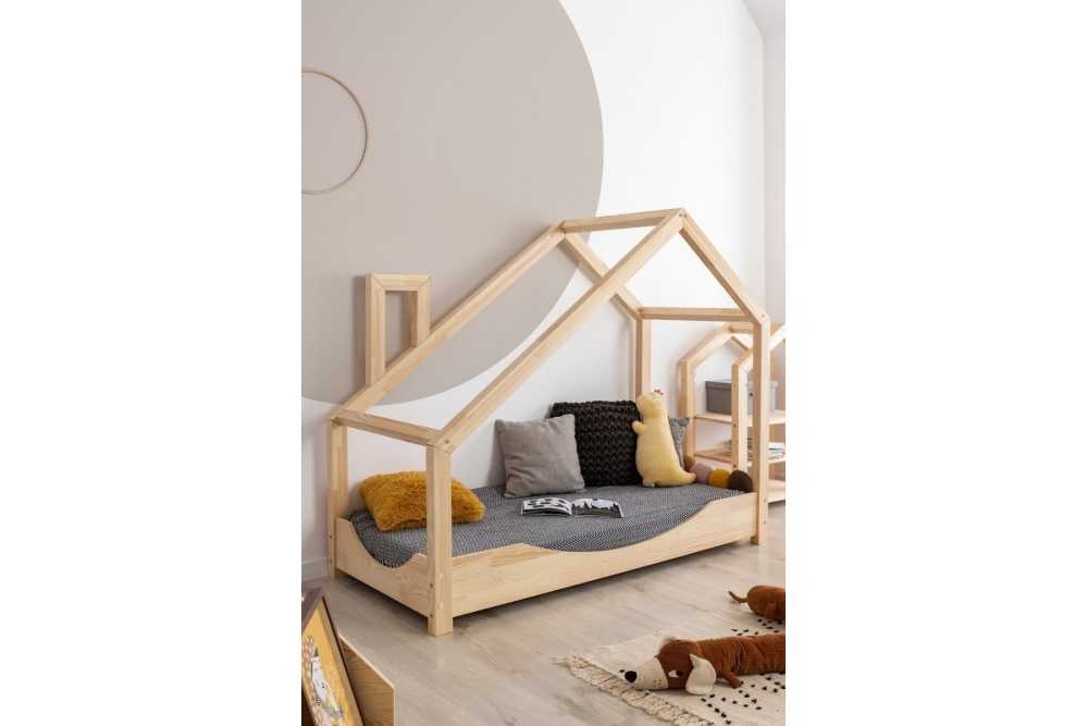 FREIDA lit cabane enfant en bois de pin renouvelable modulable