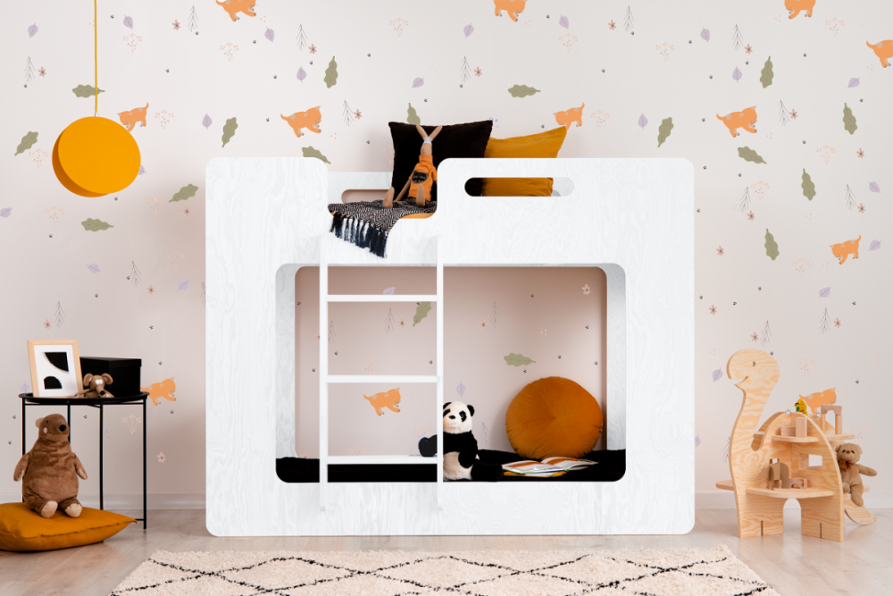 Lit superposé en bois blanc GLEN