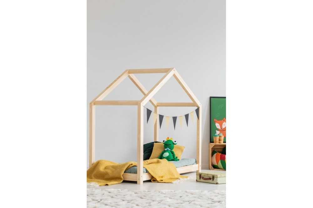 Lit cabane en bois de pin pour enfant Bertille