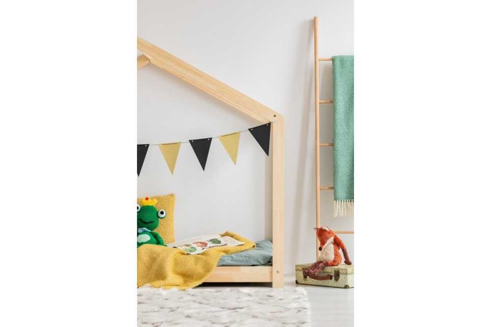 Lit cabane en bois de pin Bertille 2