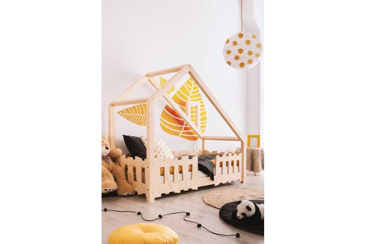 Lit cabane en bois enfant Robin 90x200cm